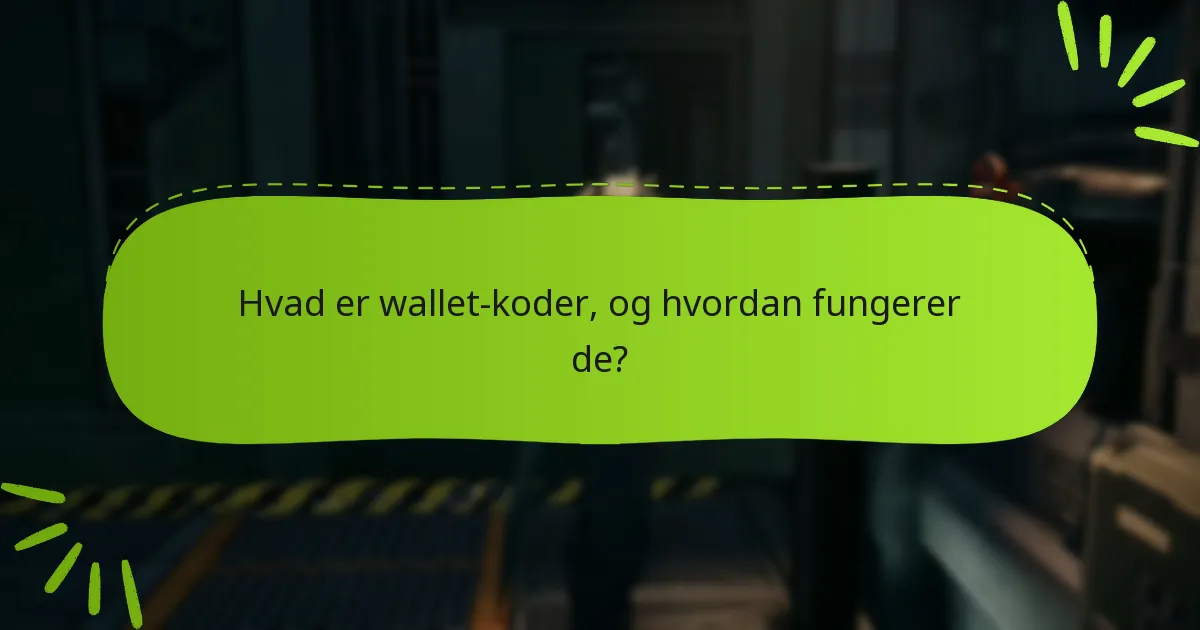 Hvad er wallet-koder, og hvordan fungerer de?